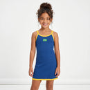 Vestido Infantil Elo Brasileiro - Canelado Conforto Verde e Amarelo | Mantum