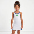 Vestido Infantil Elo Brasileiro - Canelado Conforto Verde e Amarelo | Mantum