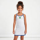 Vestido Infantil Elo Brasileiro - Canelado Conforto Verde e Amarelo | Mantum