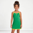 Vestido Infantil Elo Brasileiro - Canelado Conforto Verde e Amarelo | Mantum